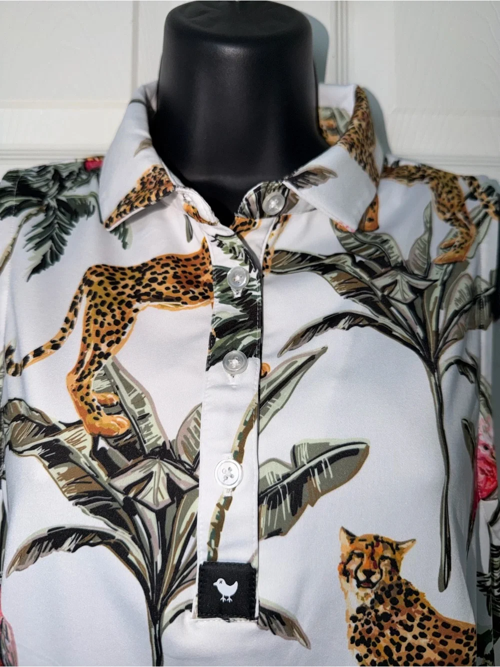 Bad Birdie Wildlife Women's Sleeveless Golf Polo Shirt - Picture 3 of 8